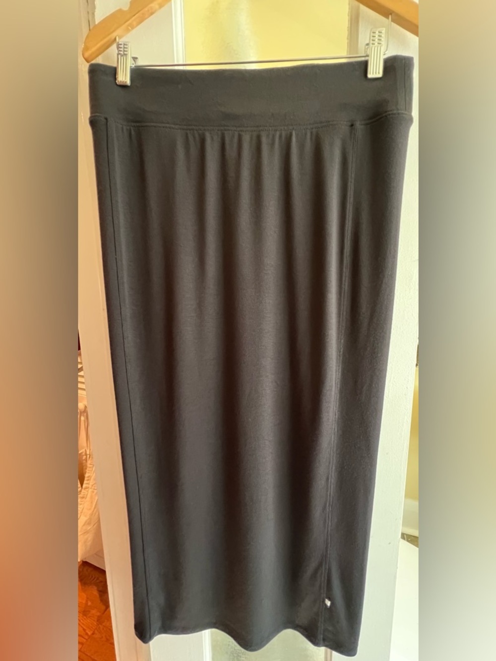 Kit and Ace Black Maxi Skirt with Stretch Waistband